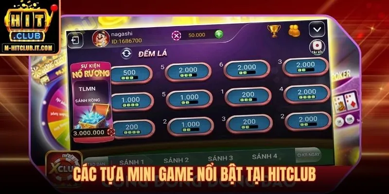 Mini game Hitclub với ba tựa tuyển chọn phủ rộng mọi phong cách