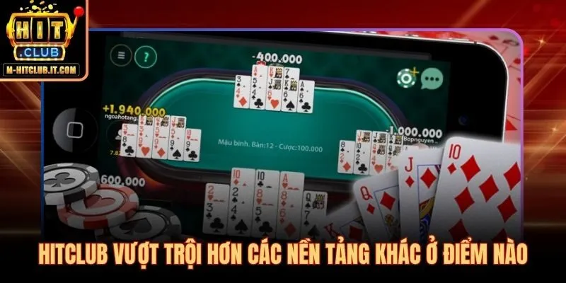Cổng game Hitclub so sánh trực tiếp với mức trung bình thị trường