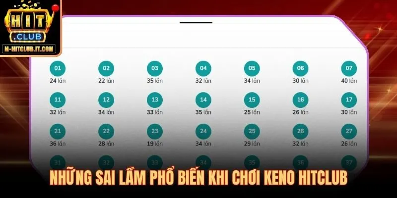 Bốn sai lầm thường gặp phá vỡ kế hoạch chơi Keno Hitclub