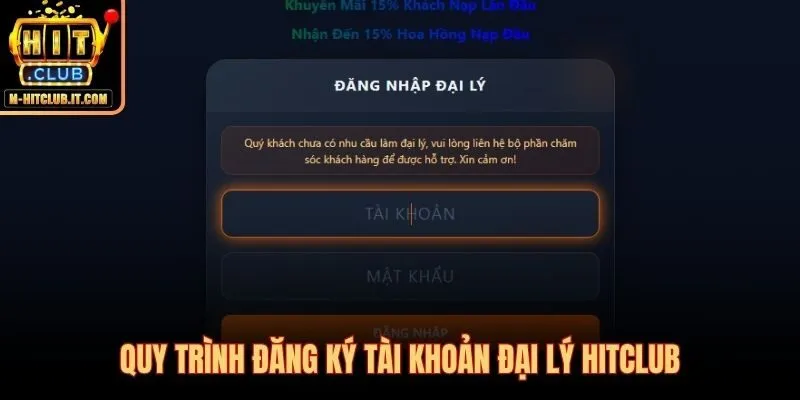 3 bước đăng ký đại lý Hitclub gọn nhẹ và không rào cản kỹ thuật