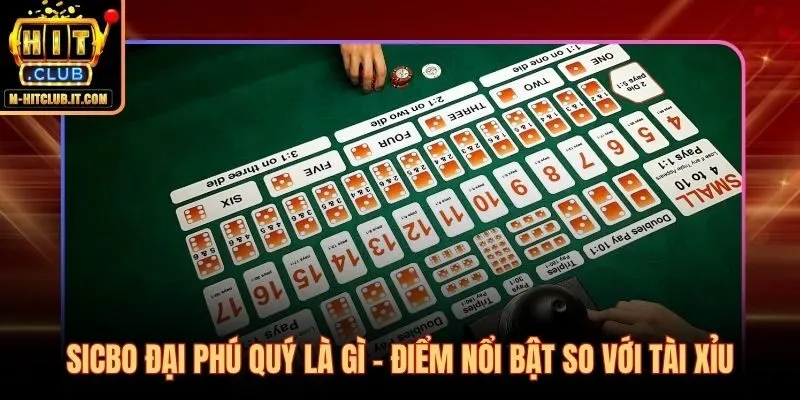 Sicbo Đại Phú Quý với hệ số multiplier x150 vượt xa Tài Xỉu truyền thống